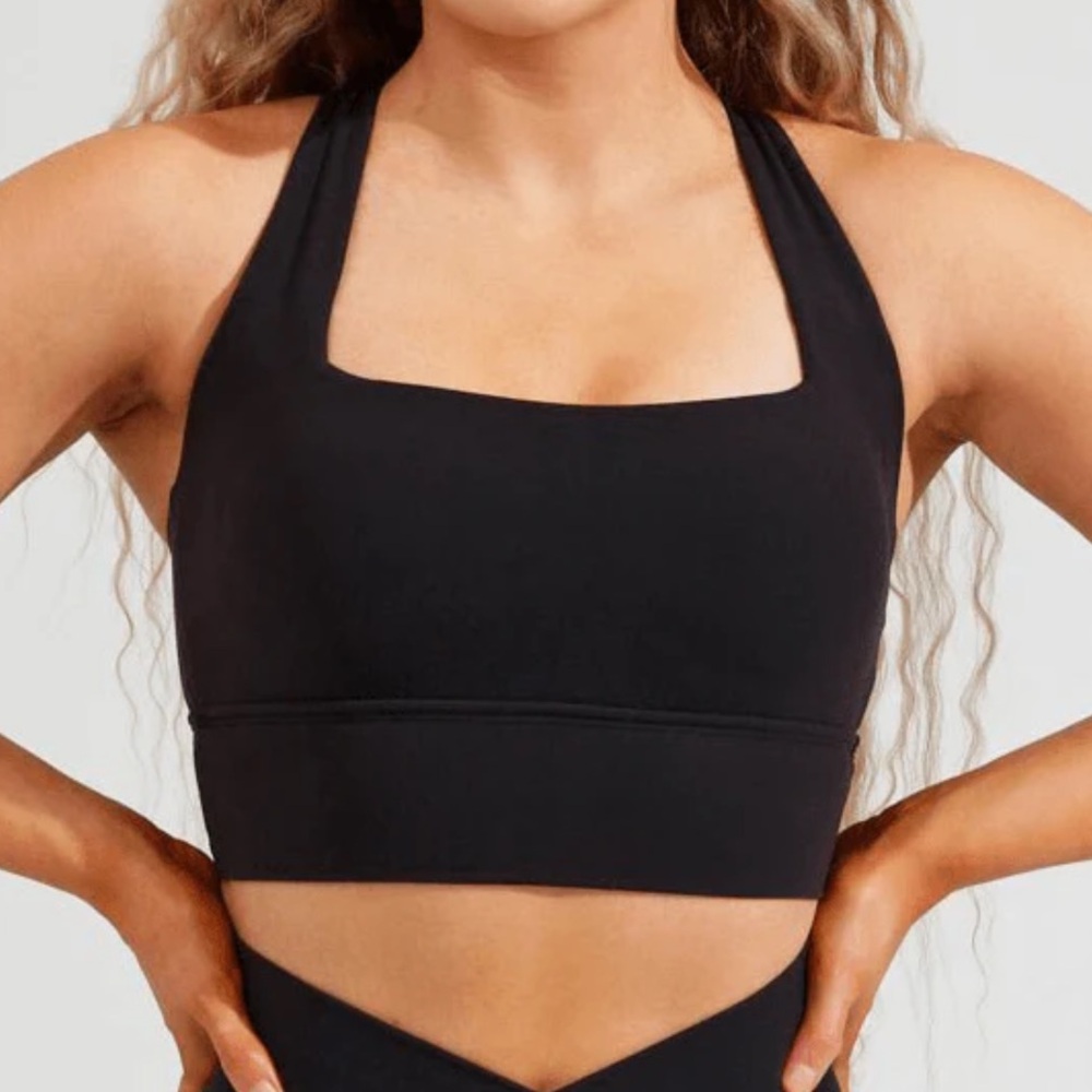 BuffBunny Black Strappy Sports Bra